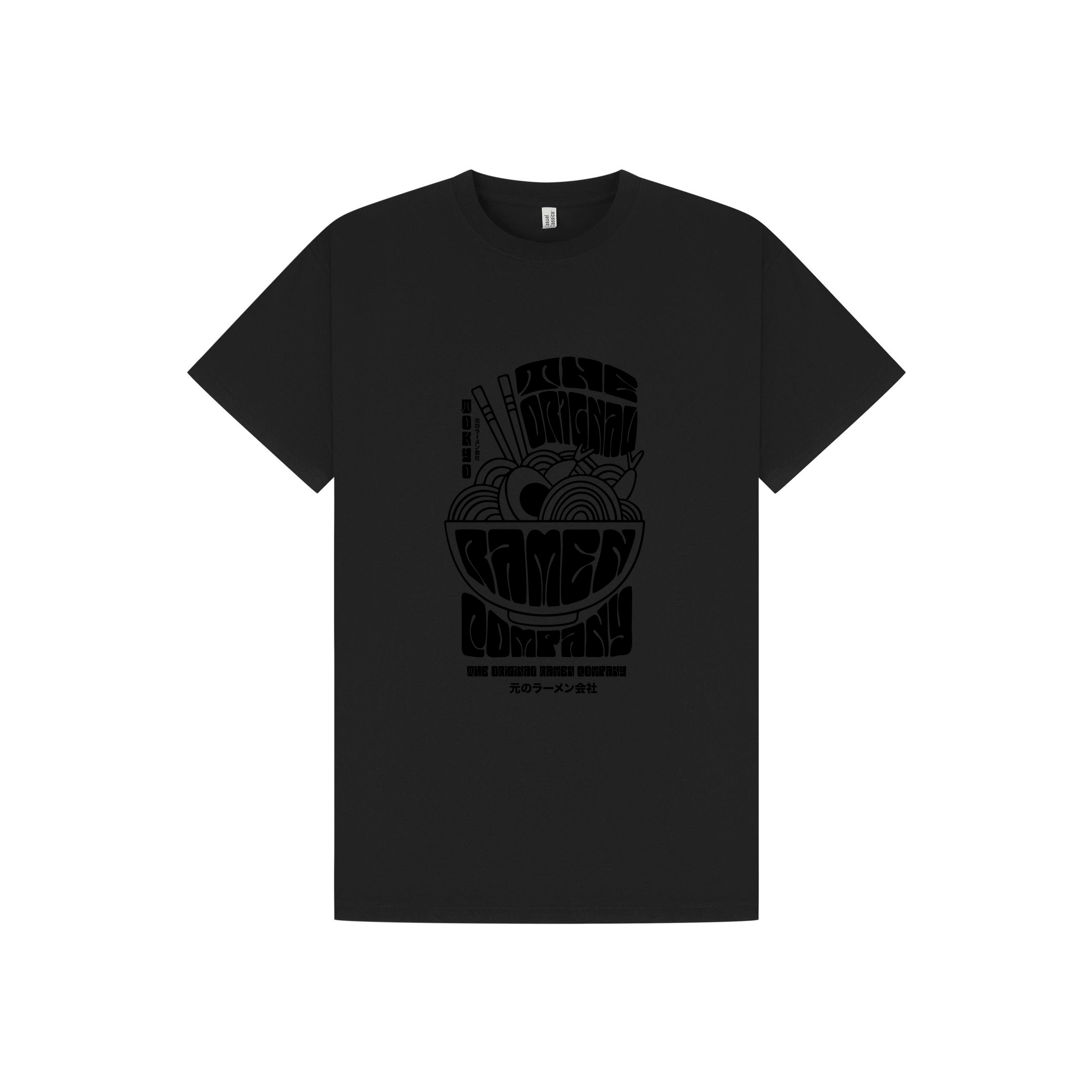 Black Printed T-shirt Front