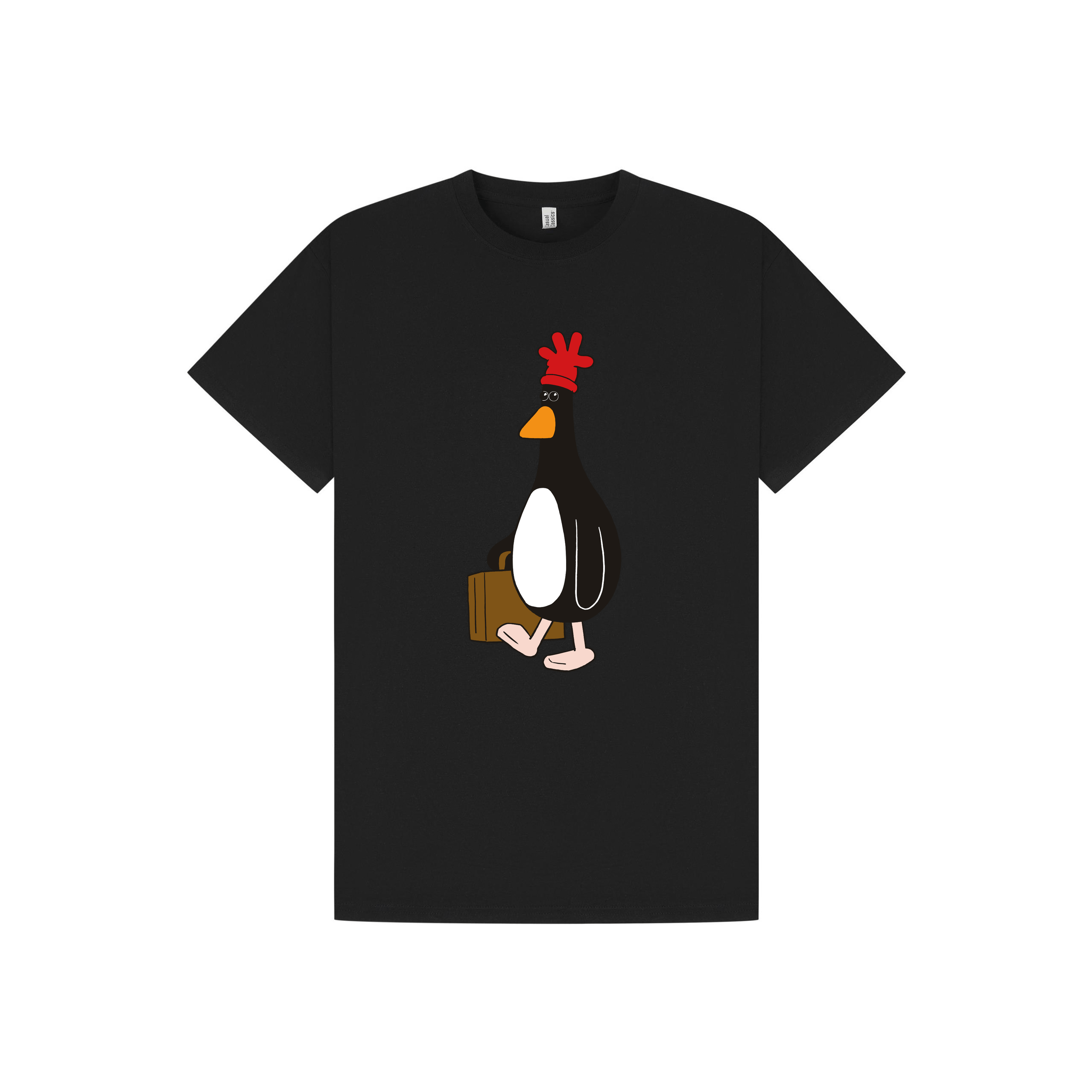 Black Printed T-shirt Front