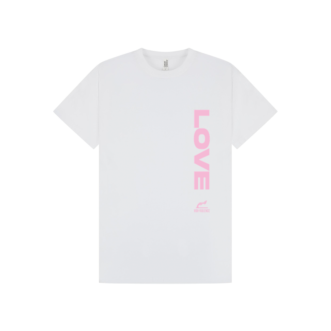 White Printed T-shirt Front