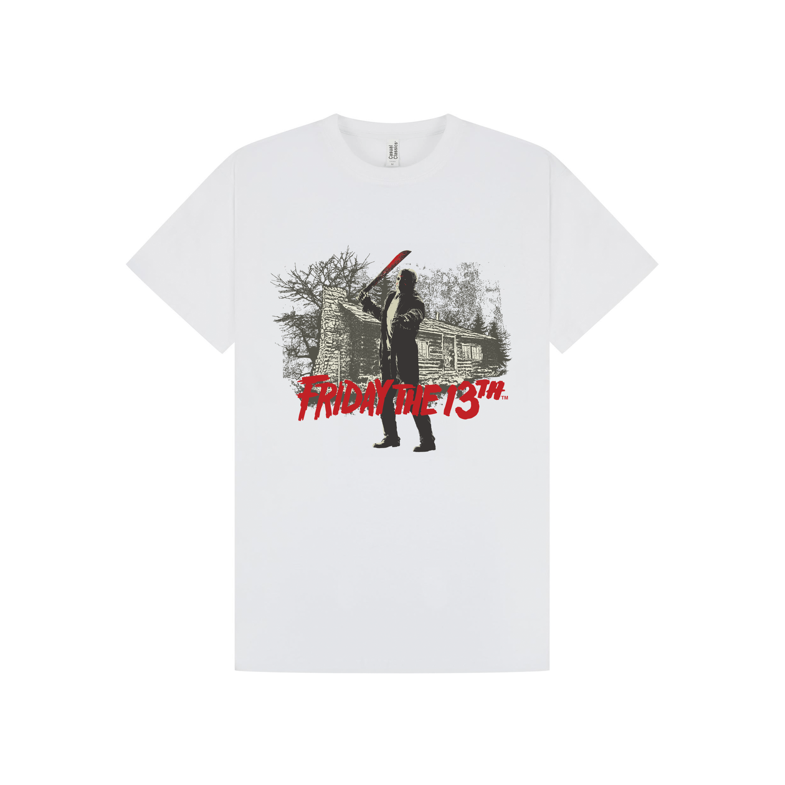 White Printed T-shirt Front