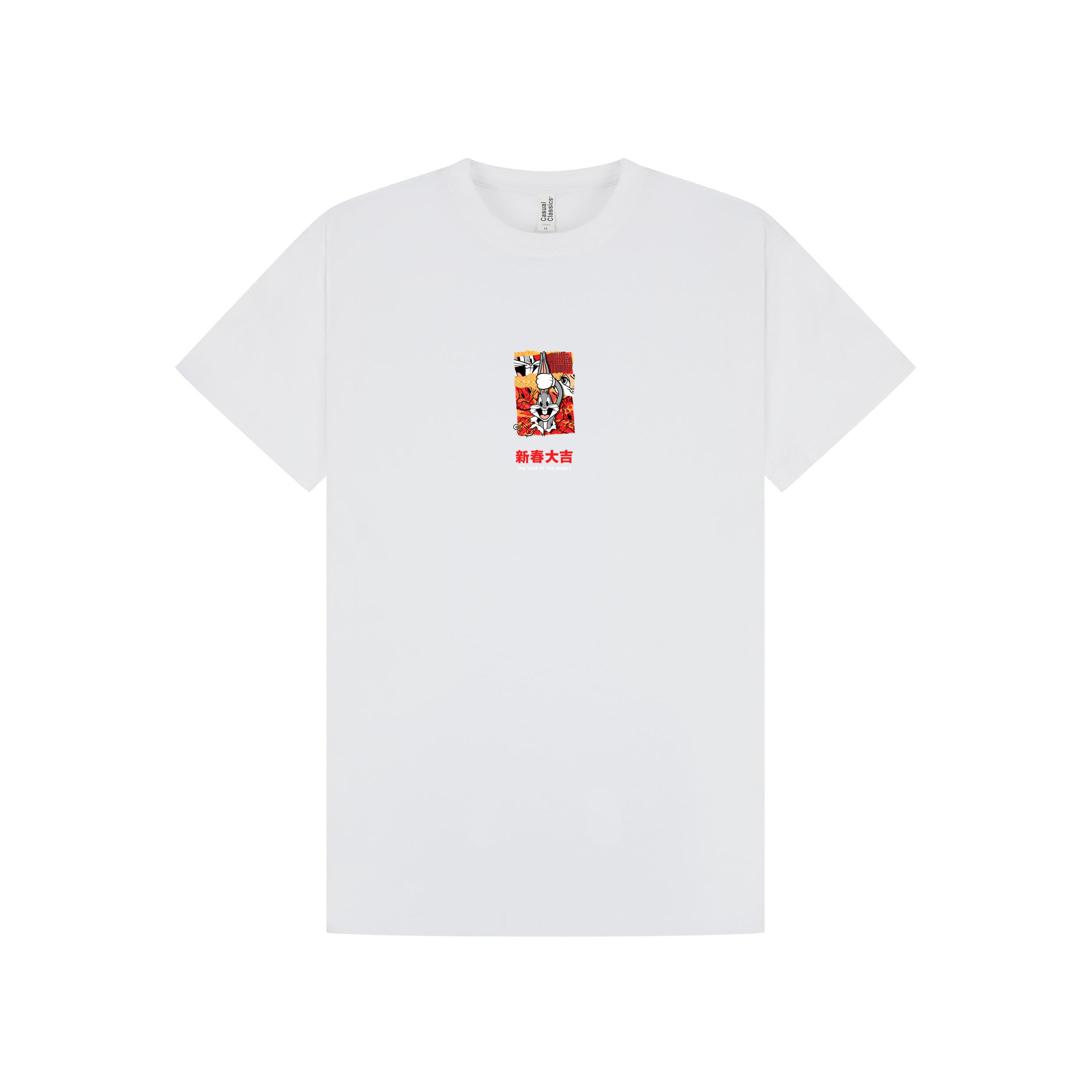 White Printed T-shirt Front