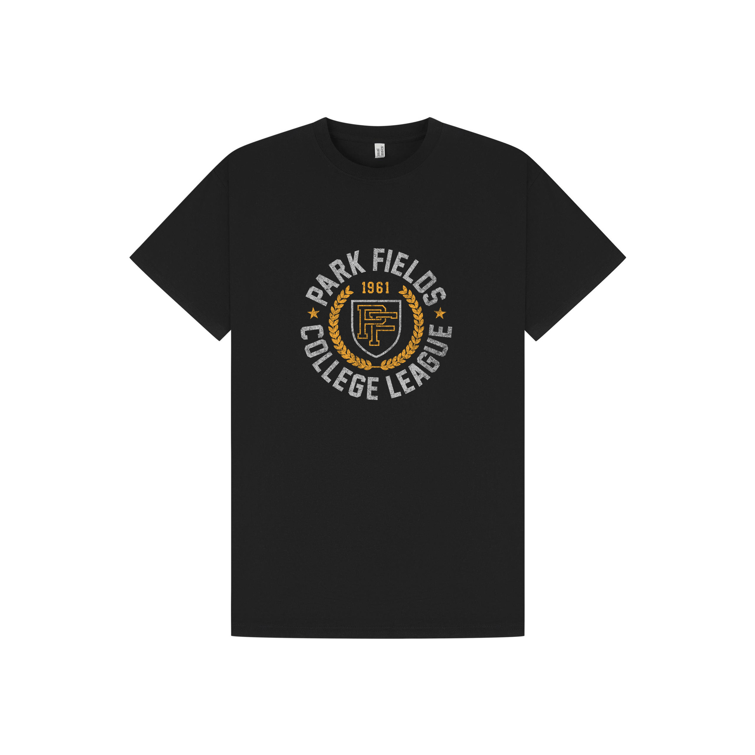 Black Printed T-shirt Front