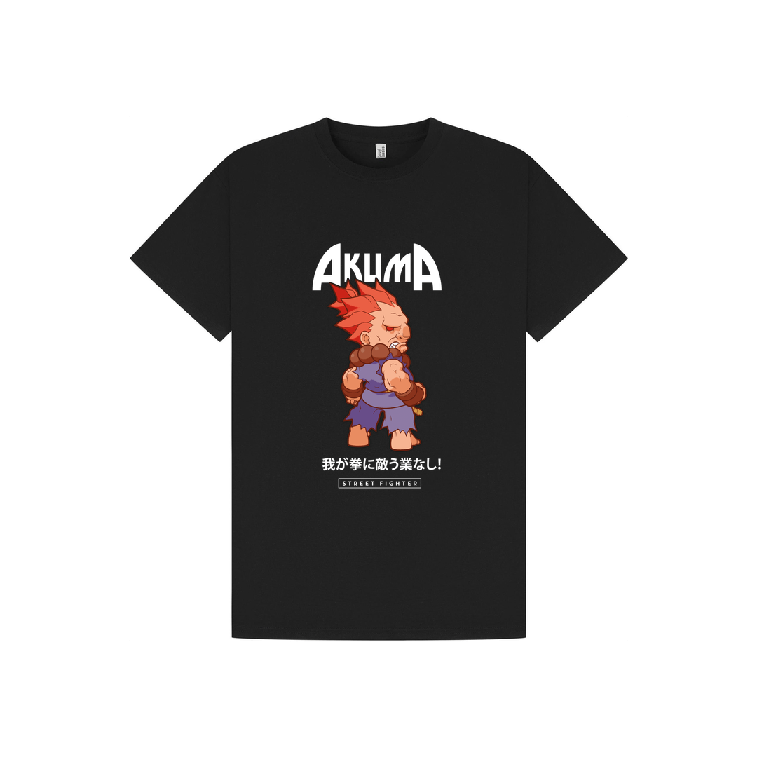 Black Printed T-shirt Front