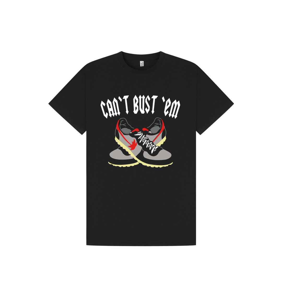 Black Printed T-shirt Front