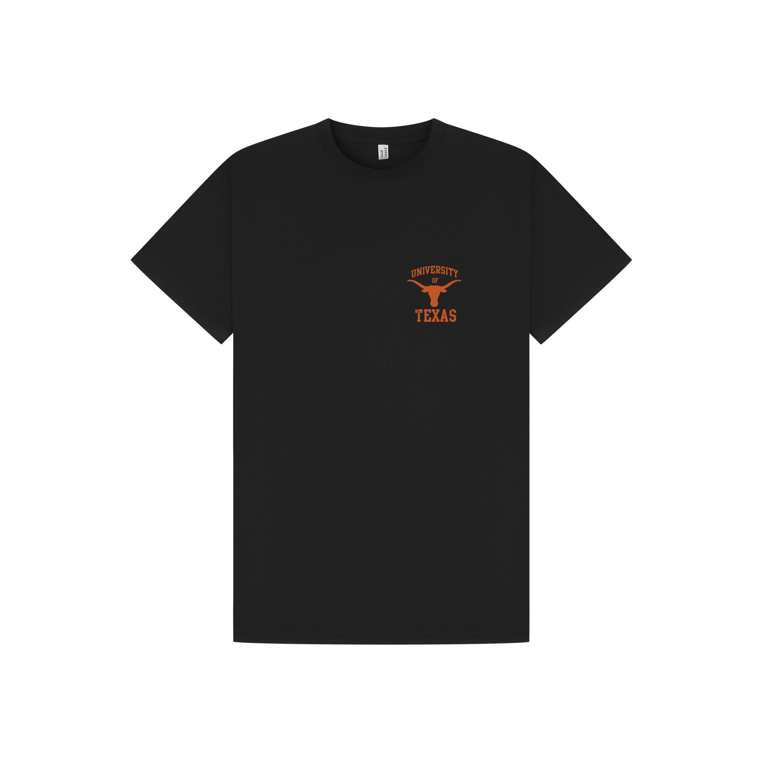 Black Printed T-shirt Front