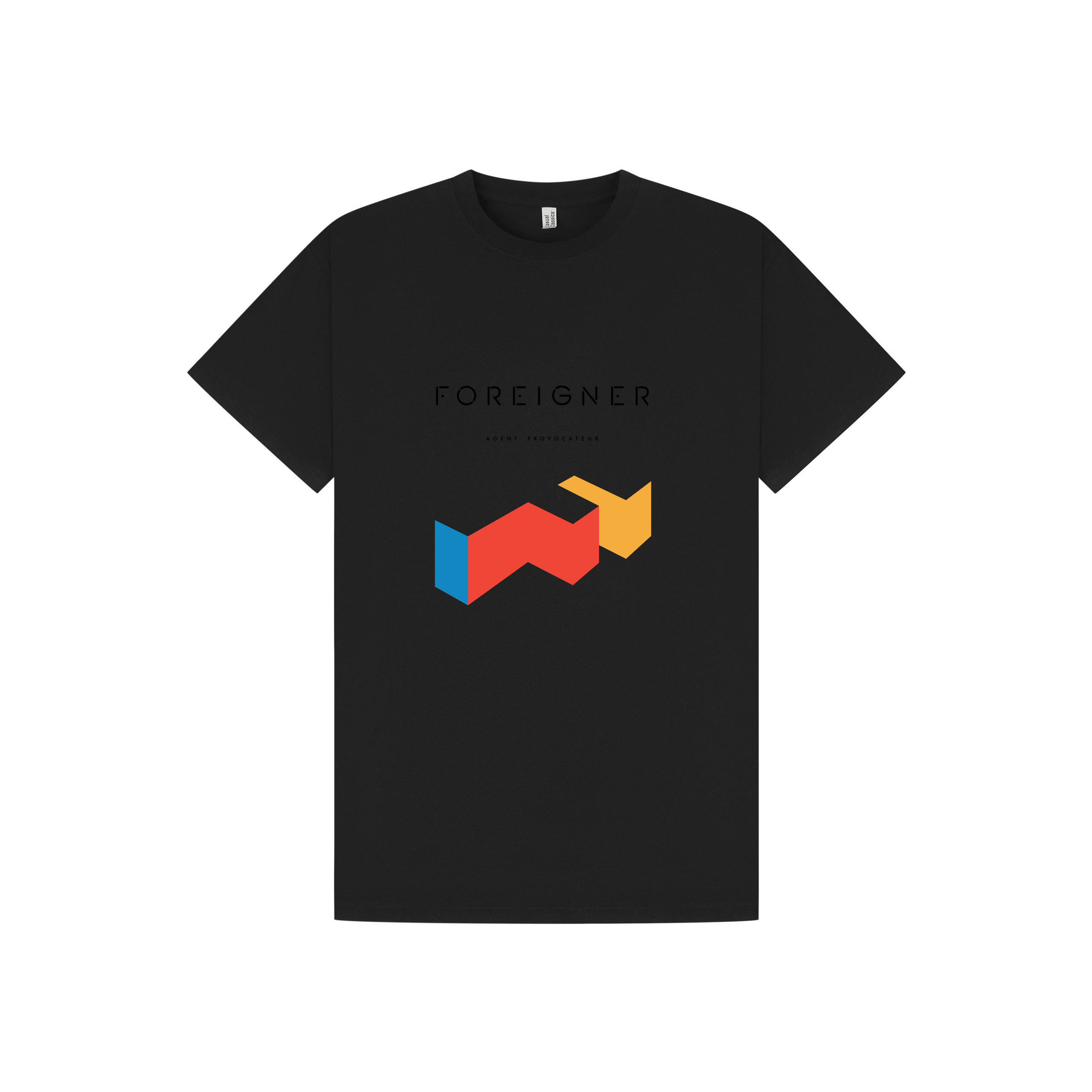 Black Printed T-shirt Front