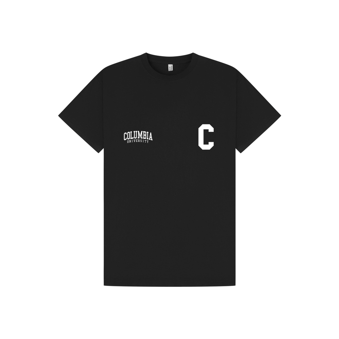 Black Printed T-shirt Front