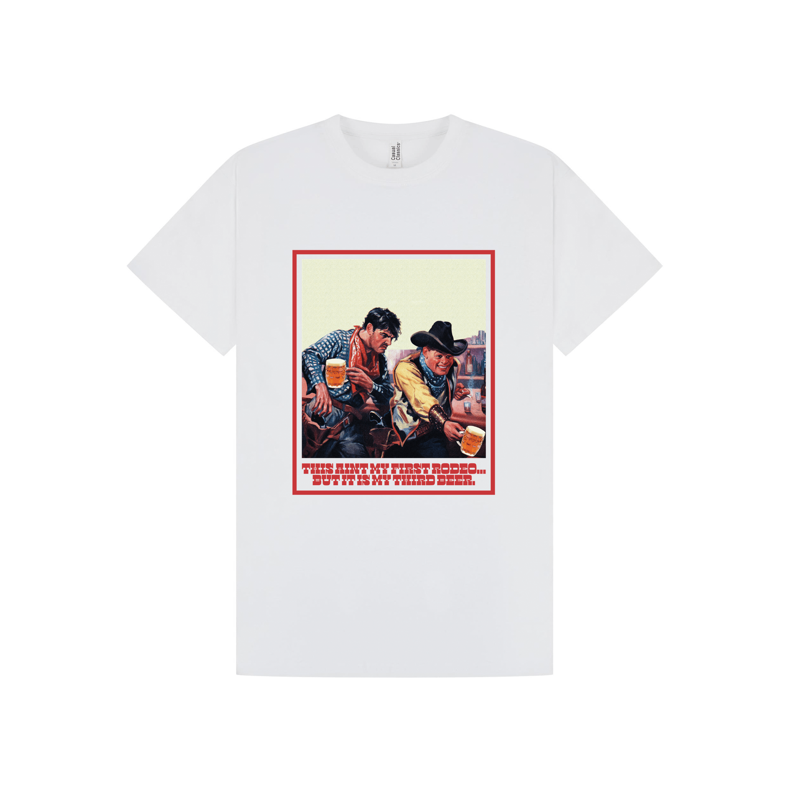 White Printed T-shirt Front