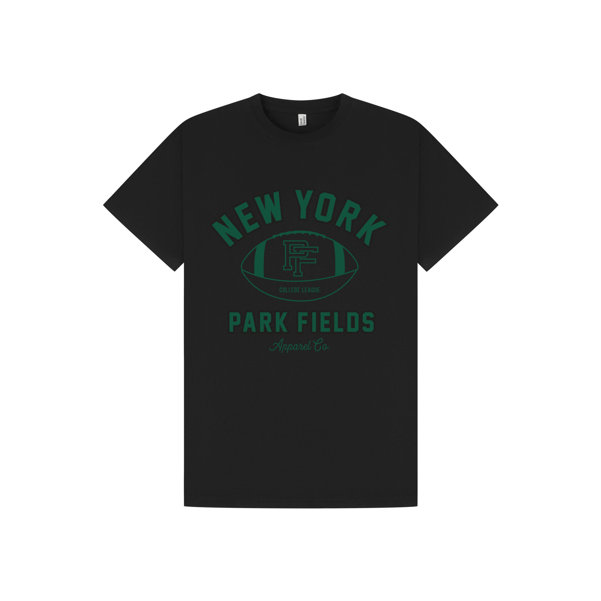 Black Printed T-shirt Front