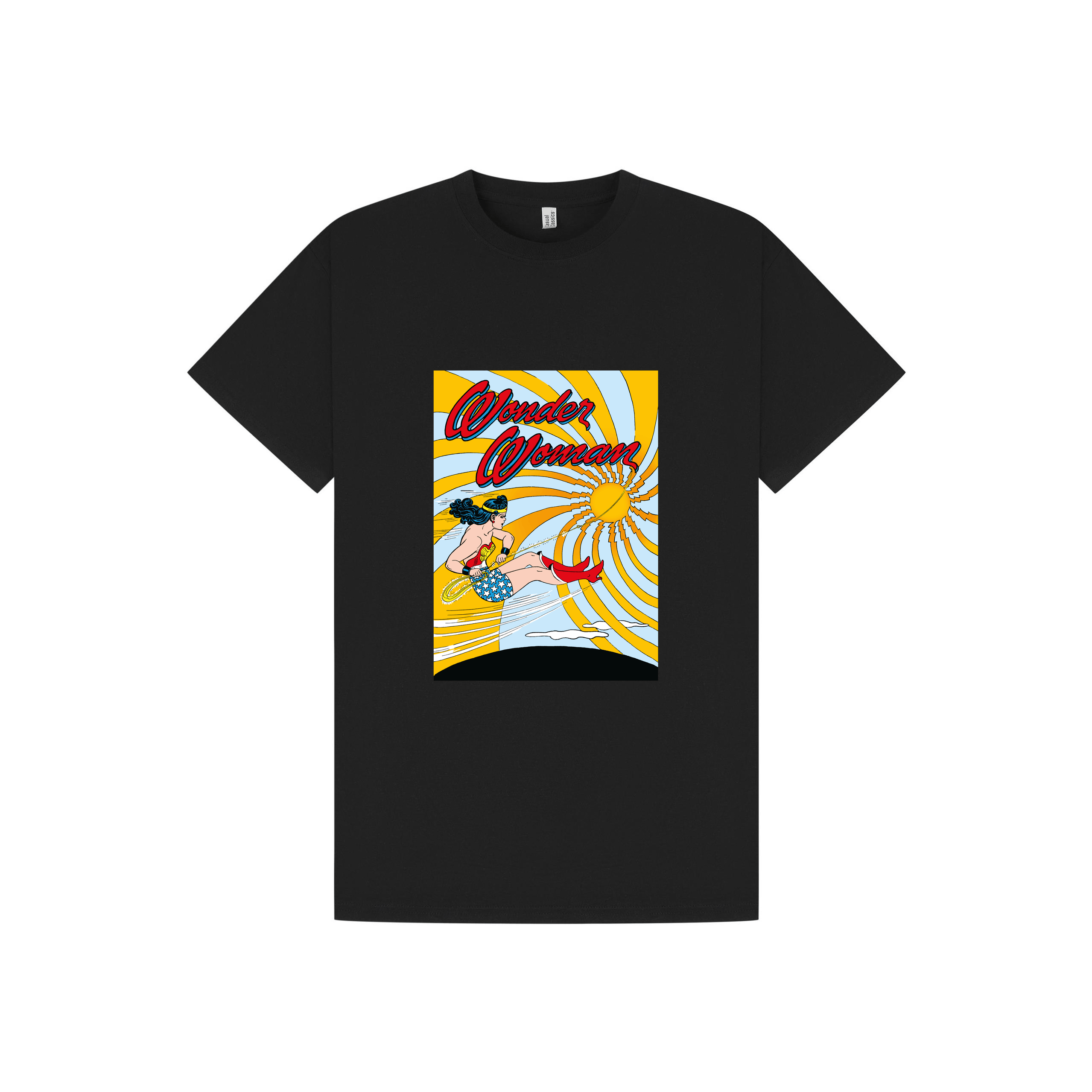 Black Printed T-shirt Front