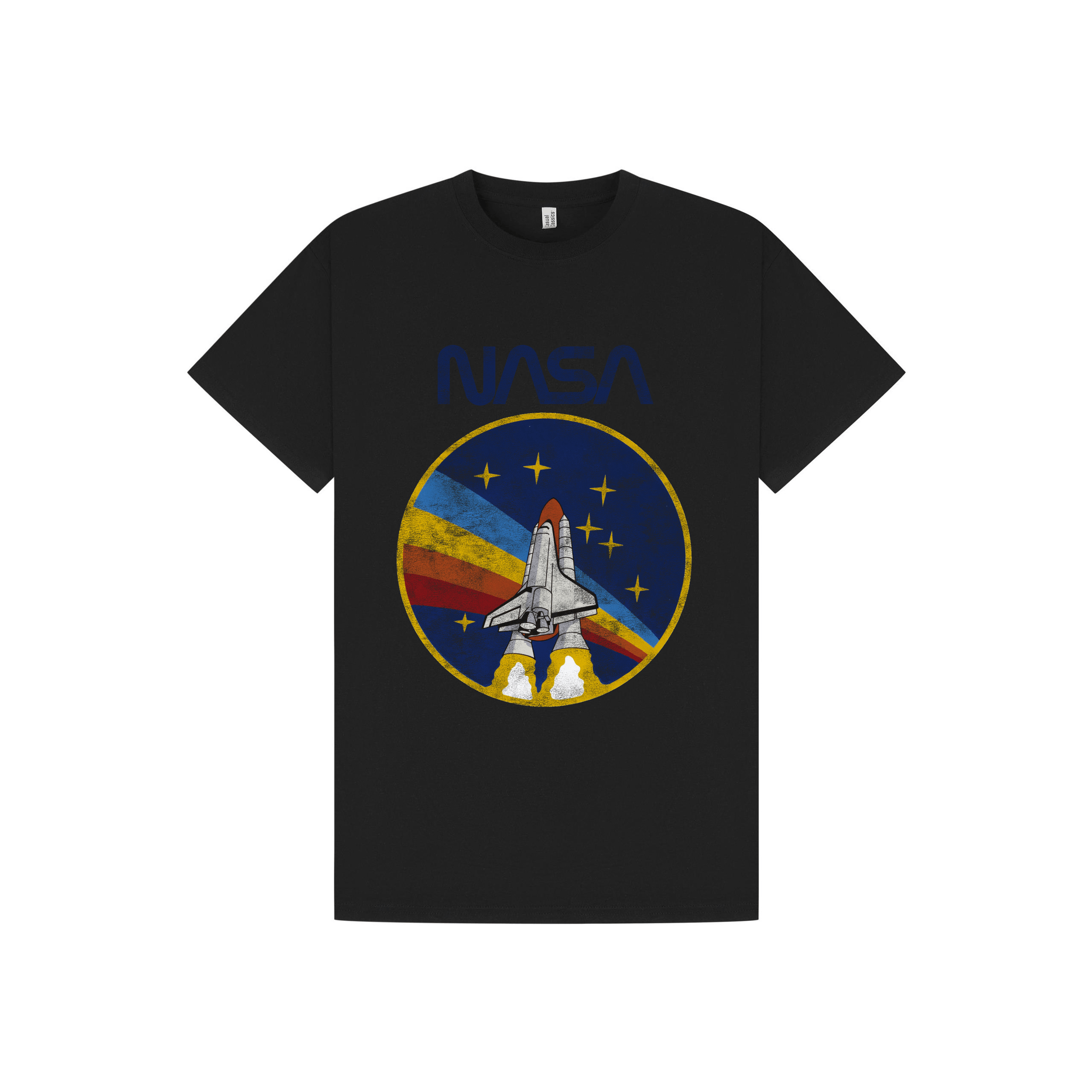 Black Printed T-shirt Front