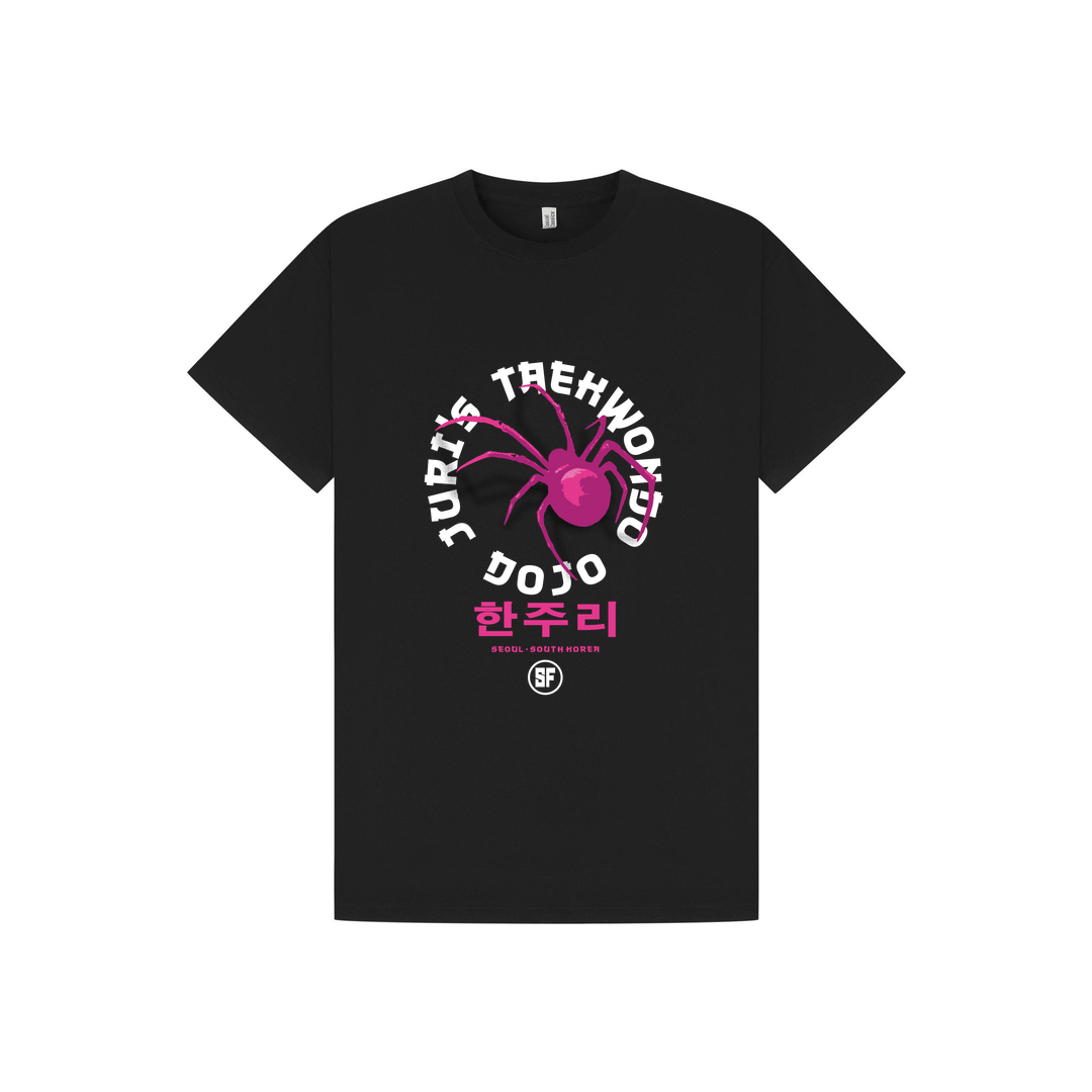 Black Printed T-shirt Front