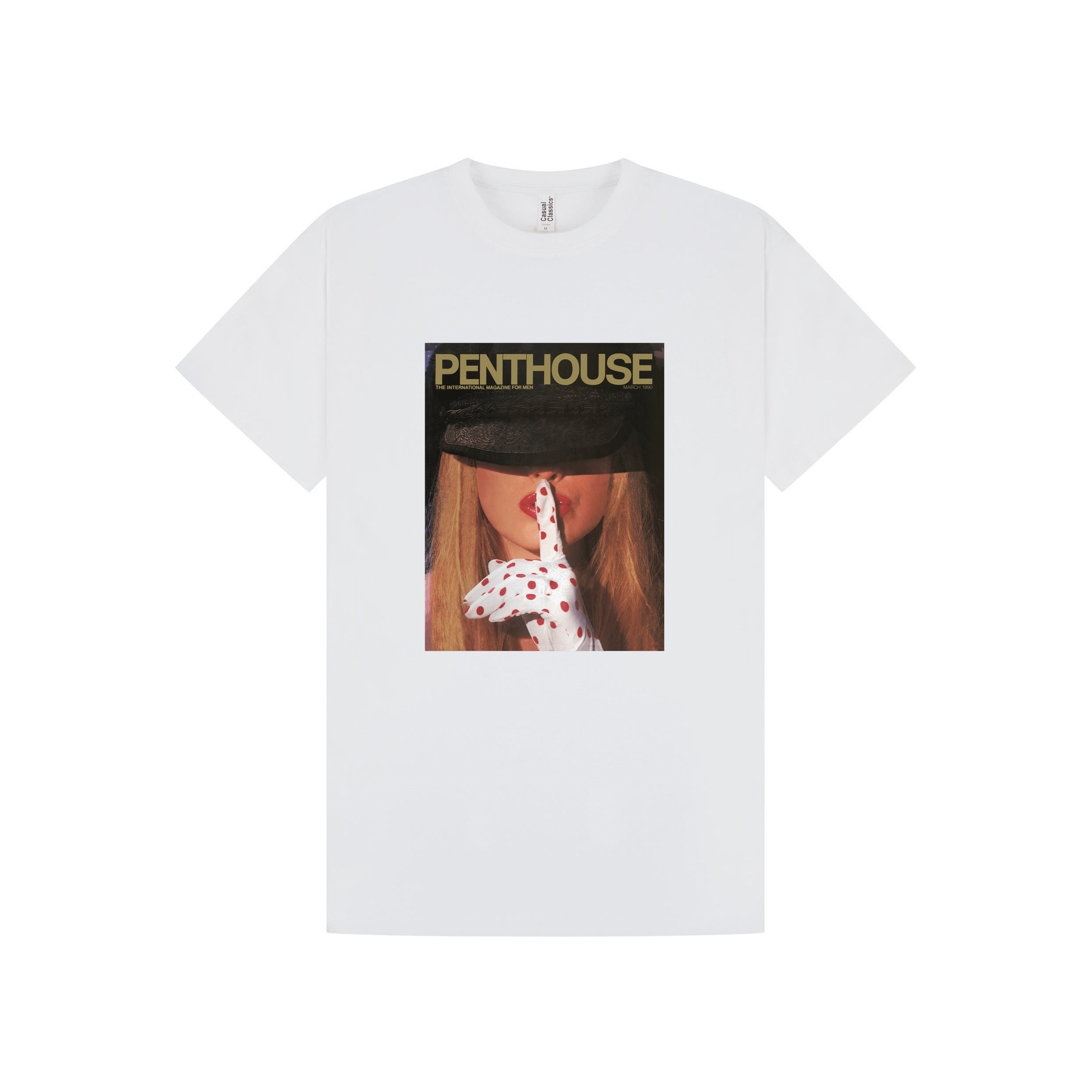 White Printed T-shirt Front