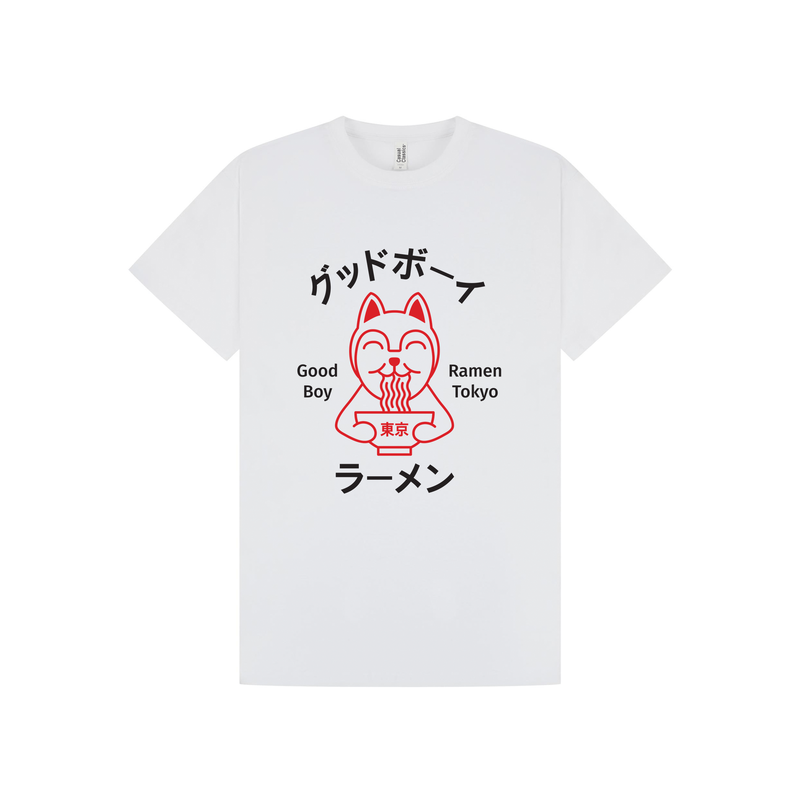 White Printed T-shirt Front