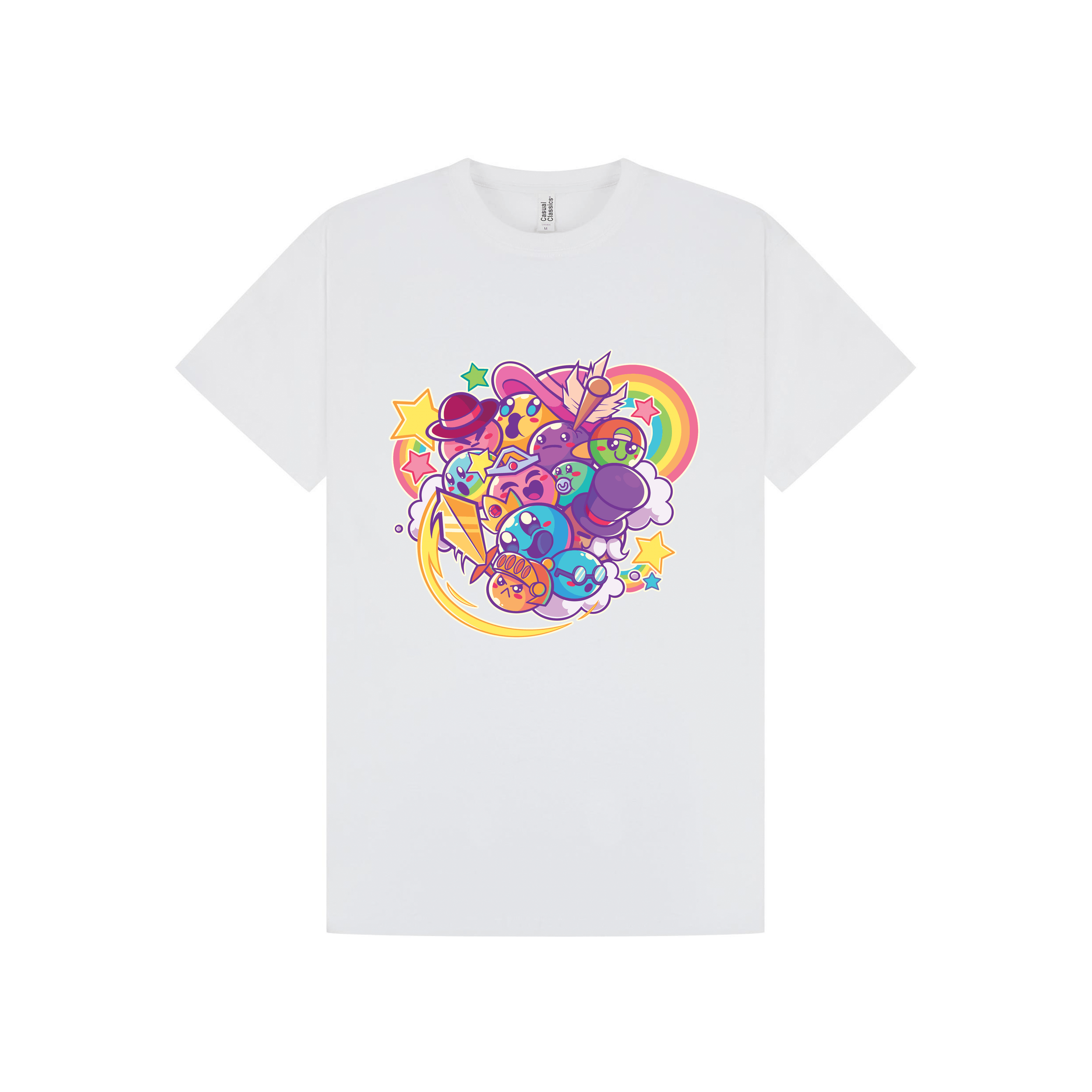 White Printed T-shirt Front