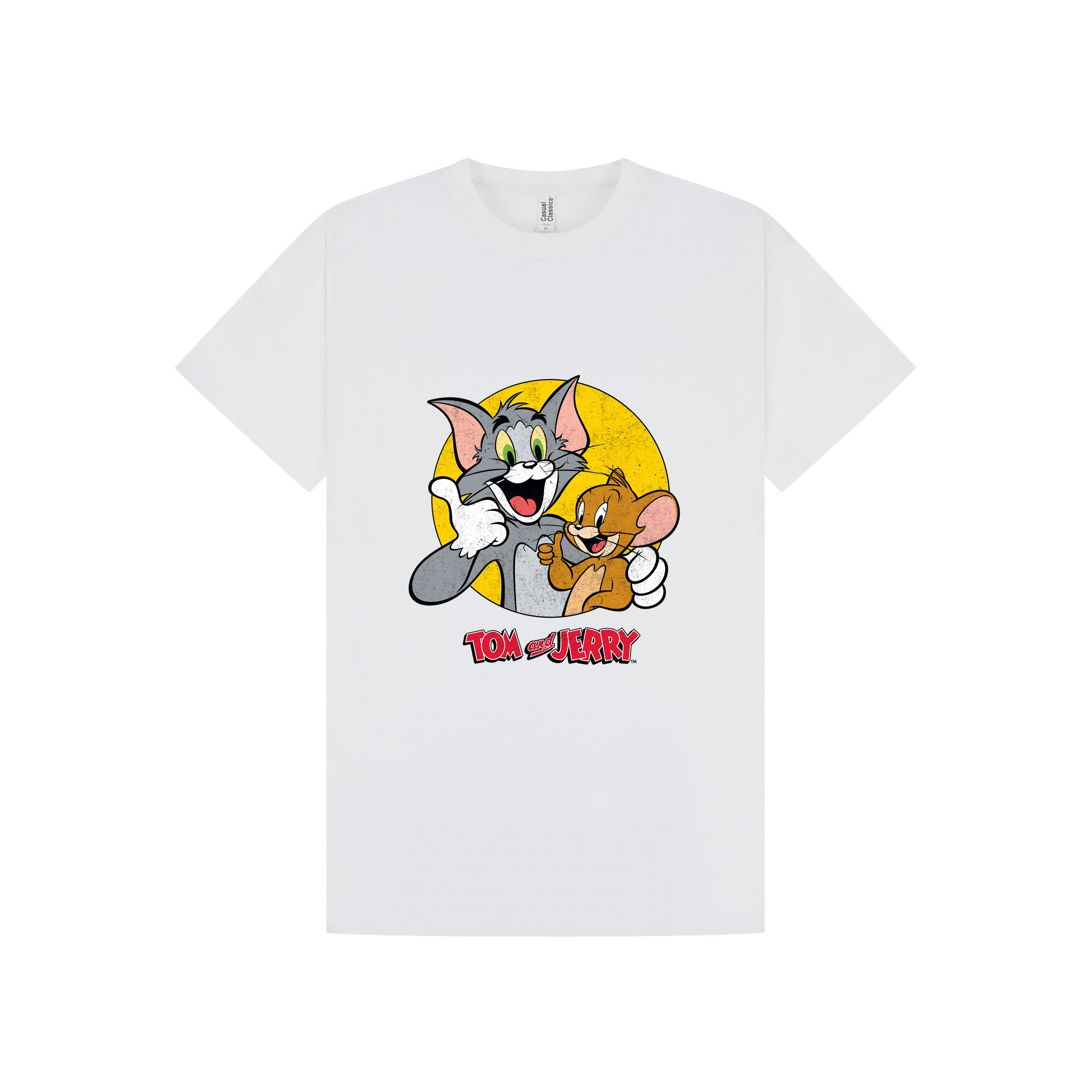 White Printed T-shirt Front