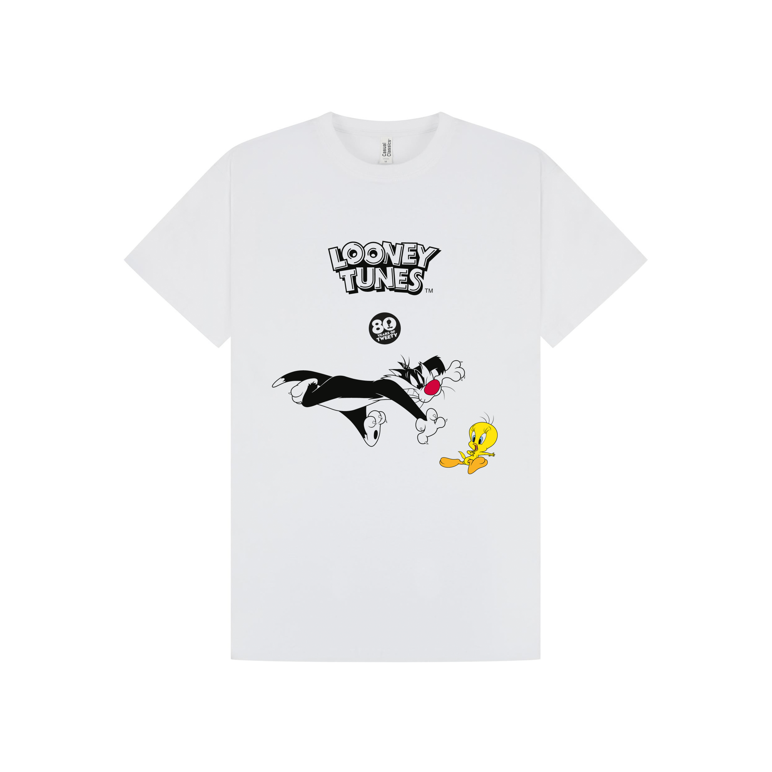 White Printed T-shirt Front