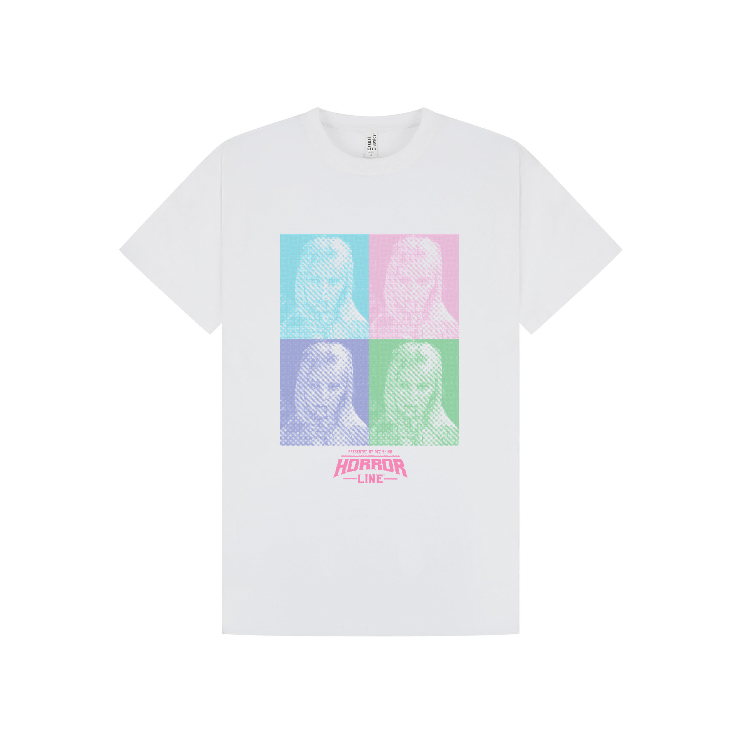 White Printed T-shirt Front