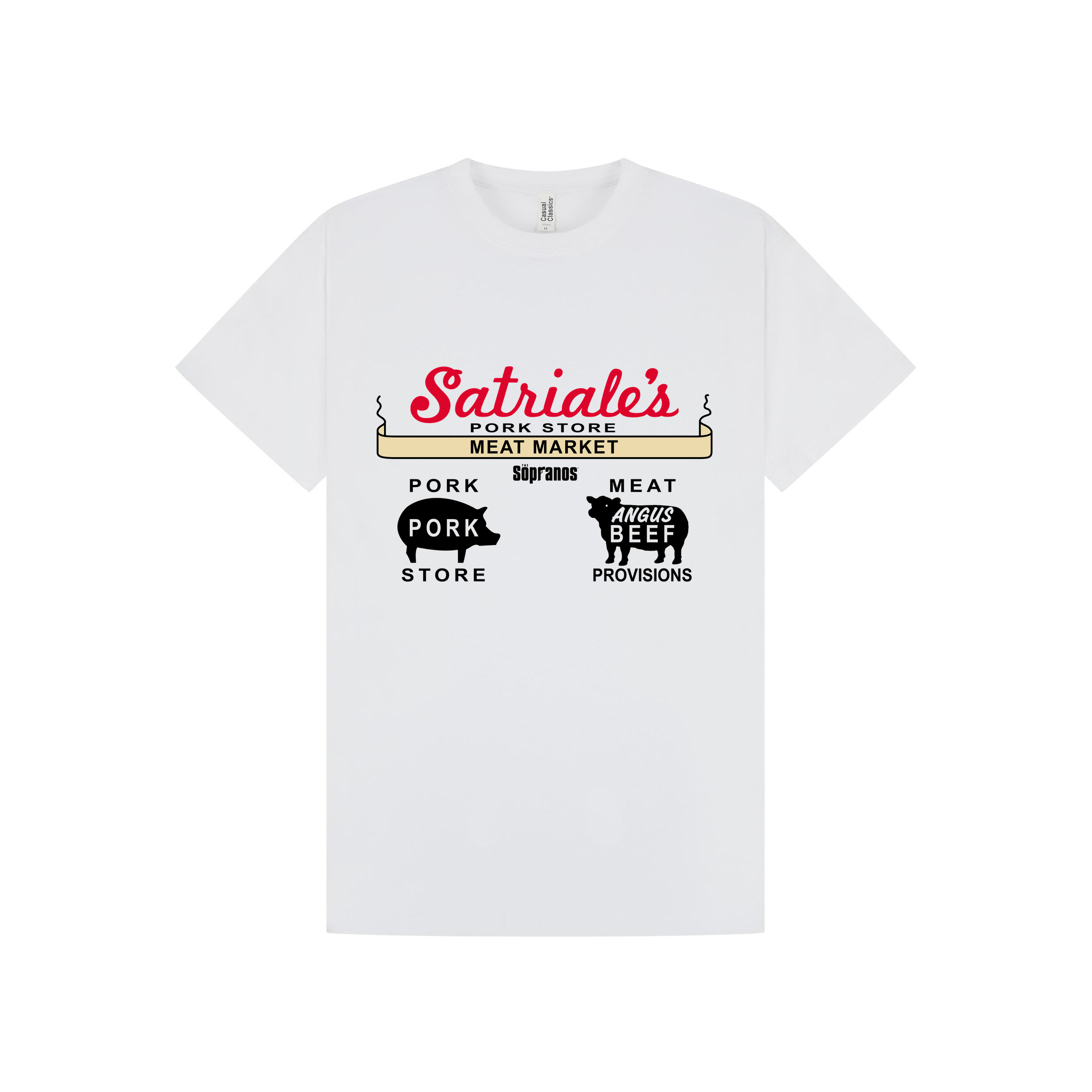 White Printed T-shirt Front