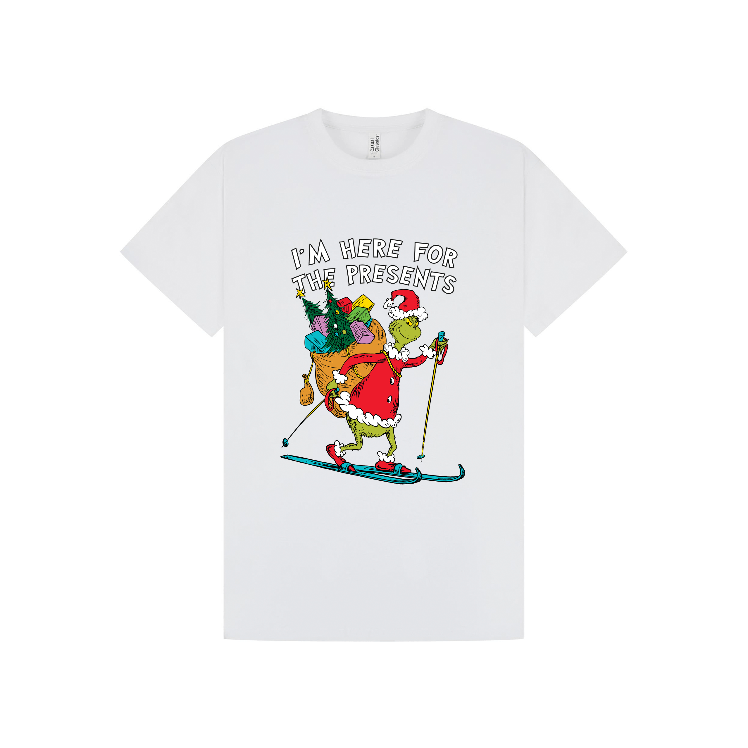 White Printed T-shirt Front