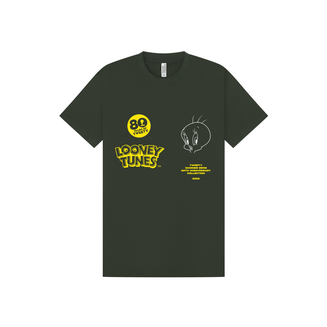 Forest Green Printed T-shirt Front