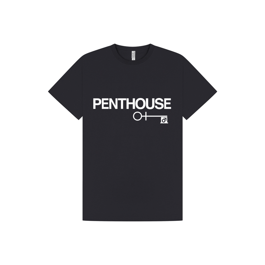 Navy Printed T-shirt Front