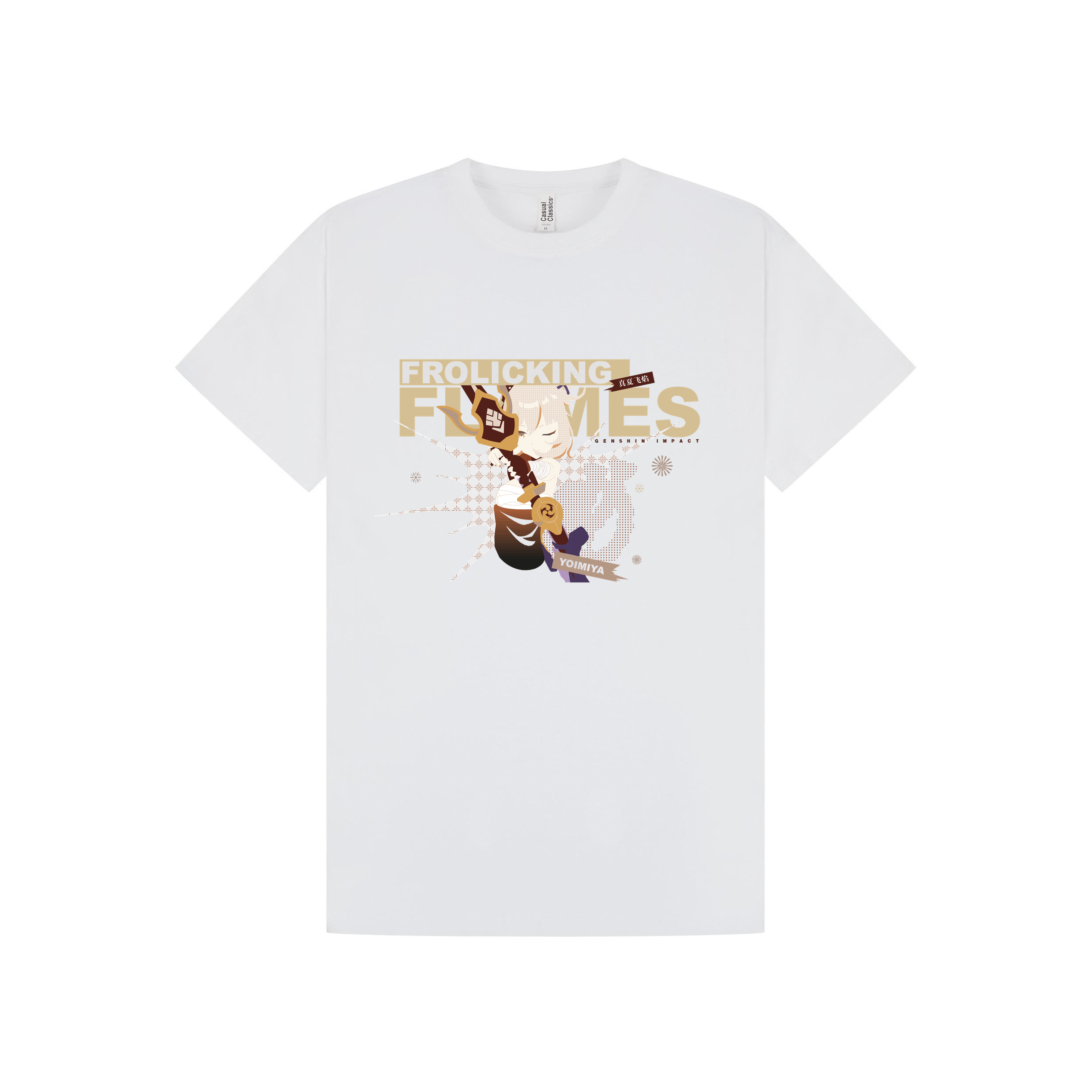 White Printed T-shirt Front