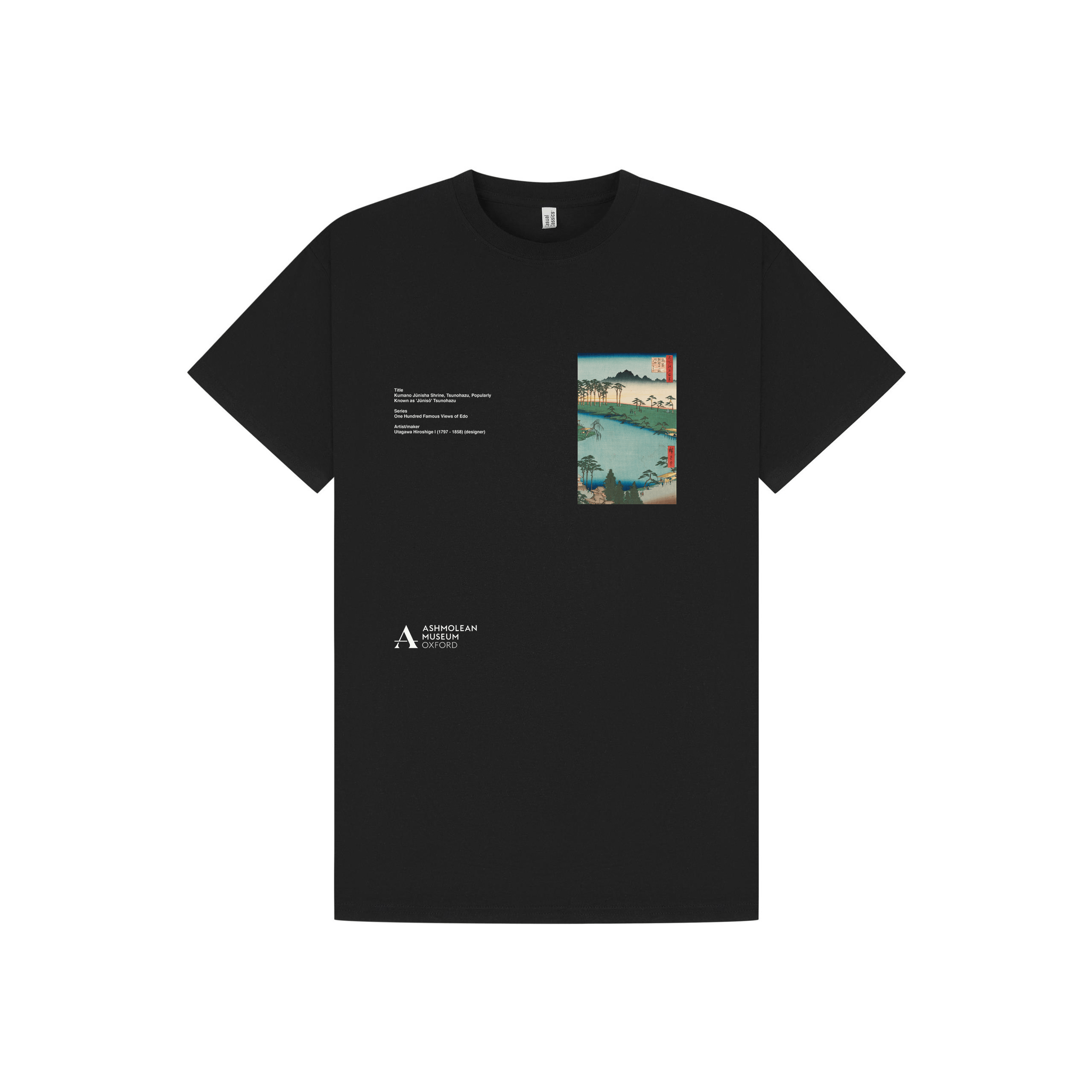 Black Printed T-shirt Front