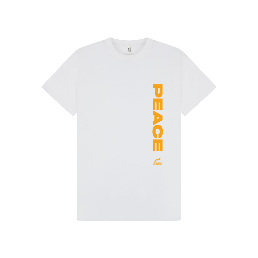 White Printed T-shirt Front