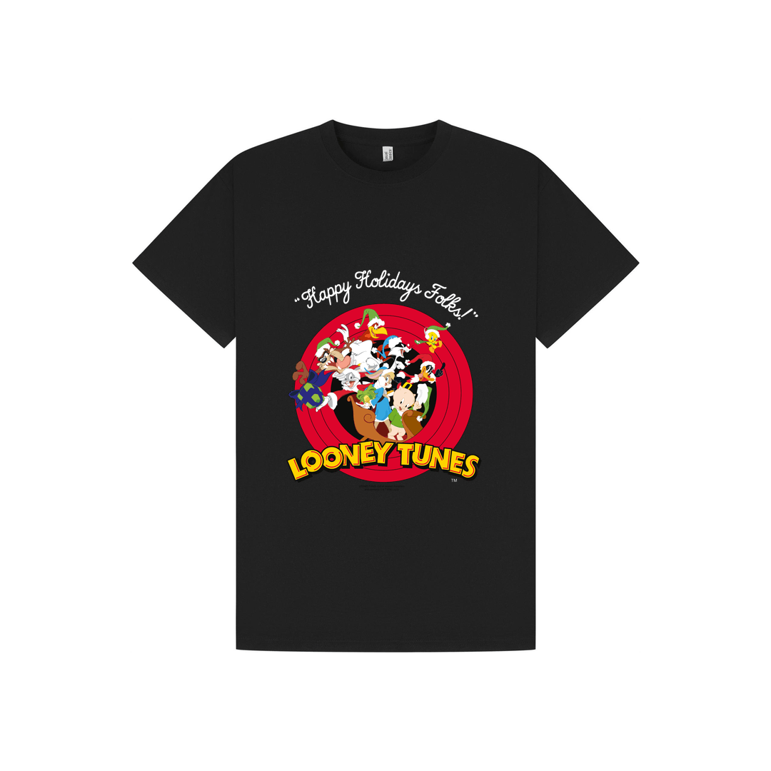 Black Printed T-shirt Front