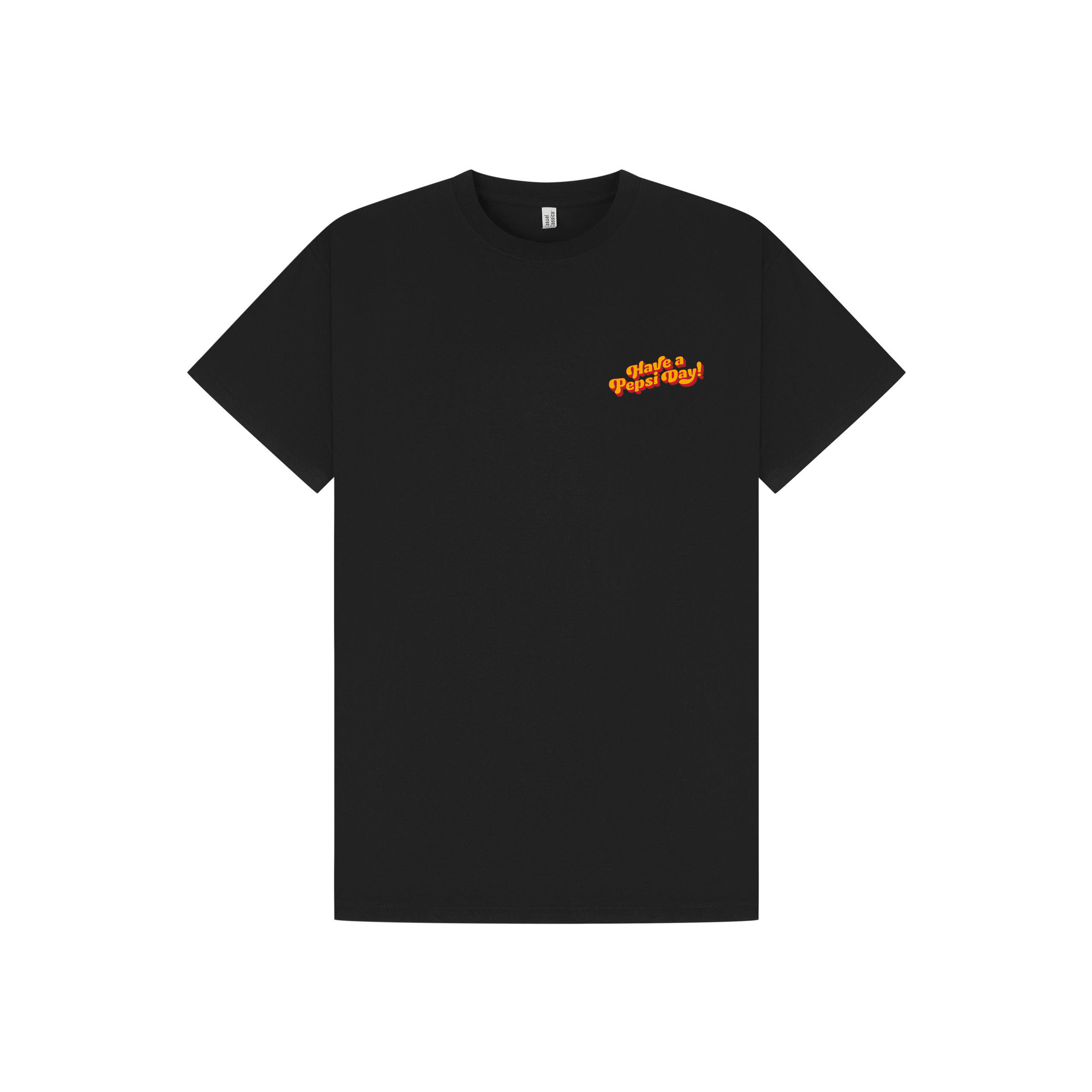 Black Printed T-shirt Front