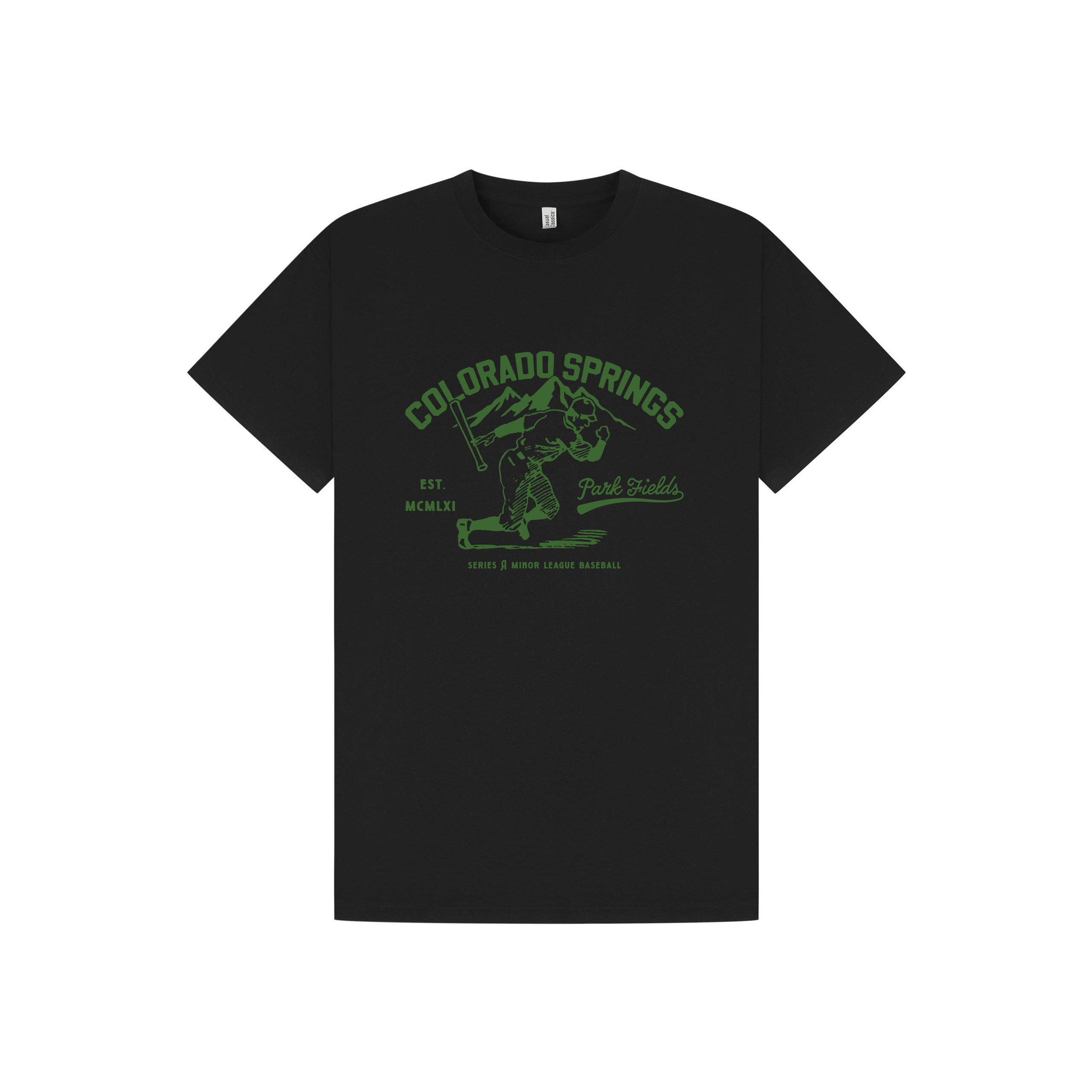 Black Printed T-shirt Front