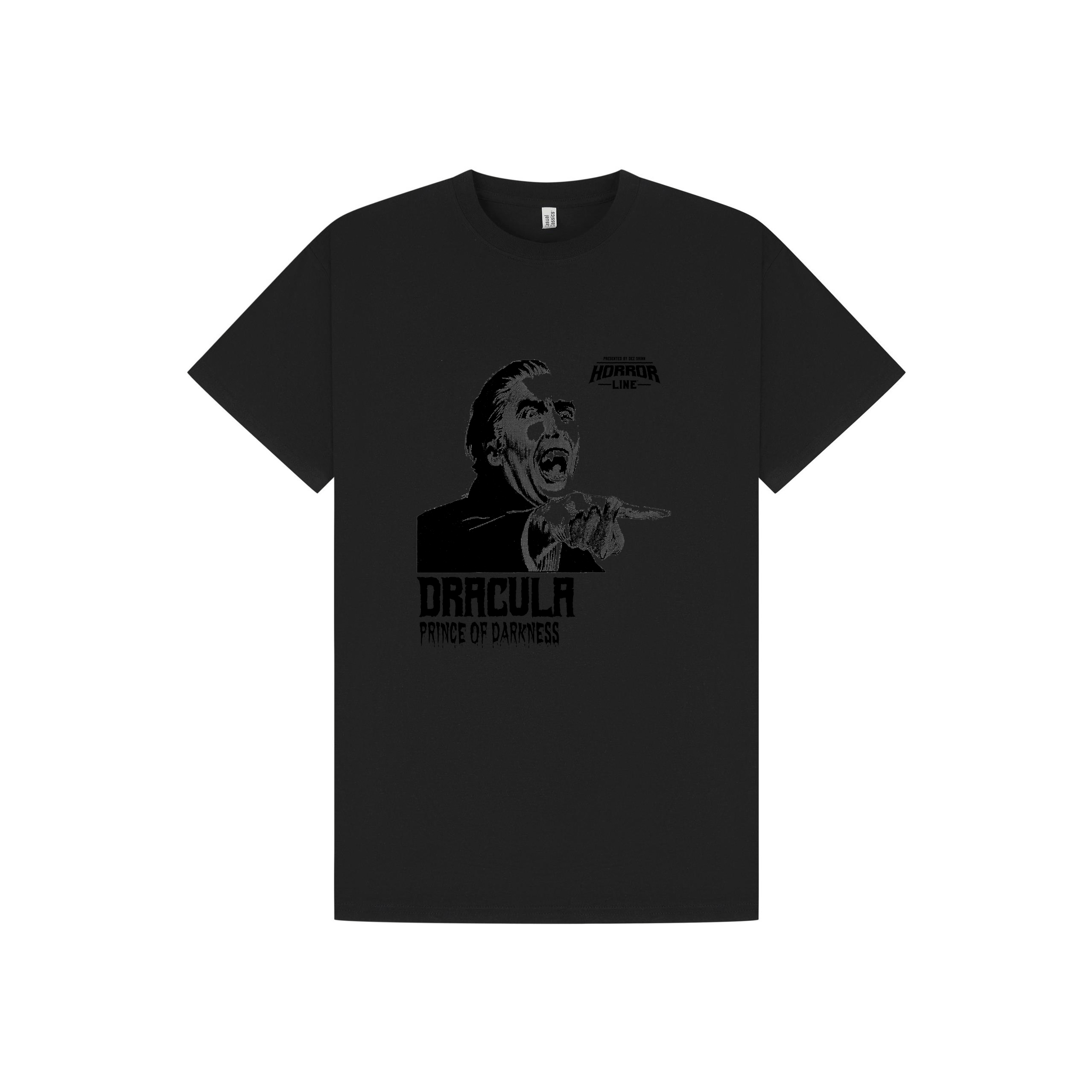 Black Printed T-shirt Front