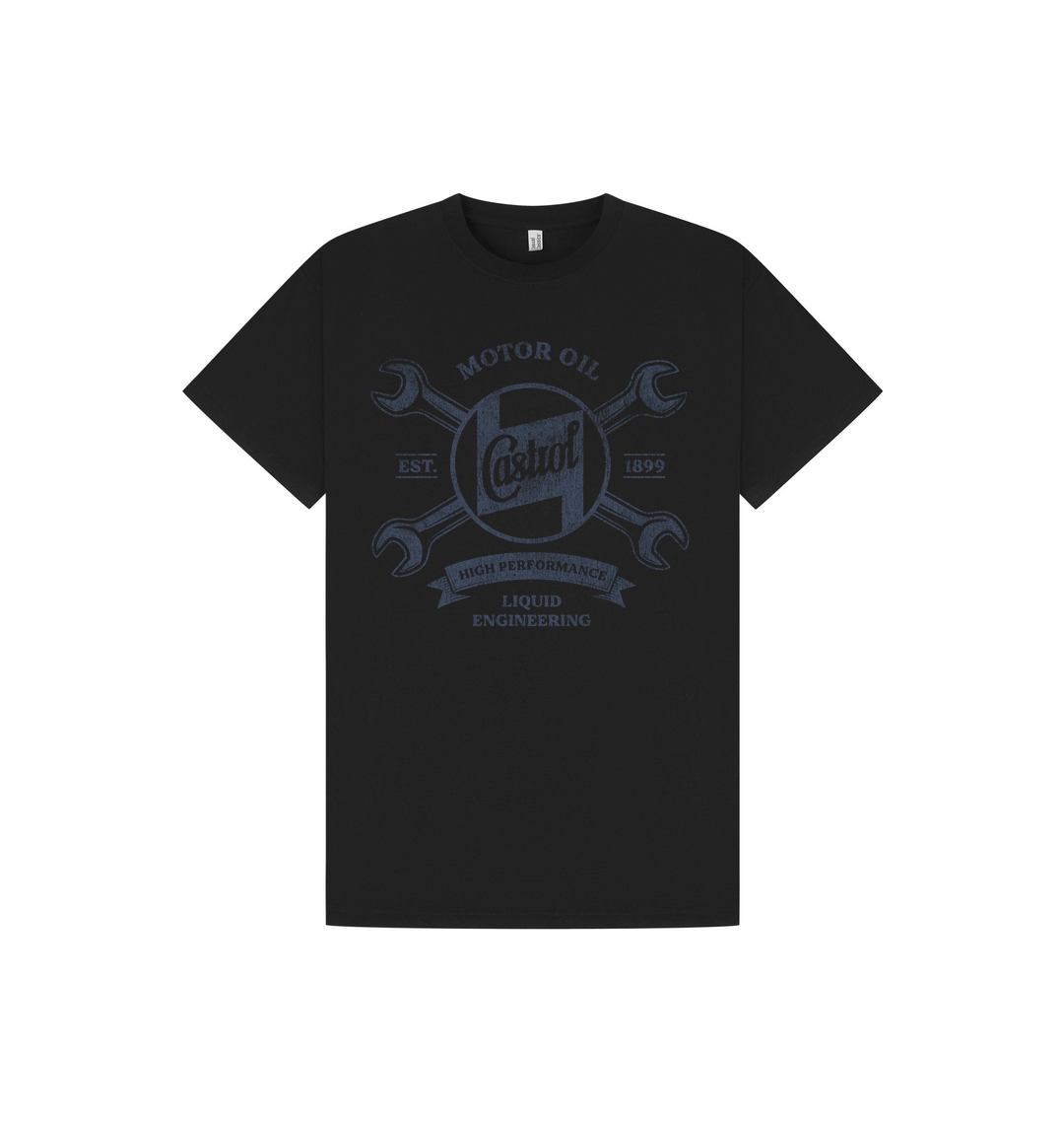 Black Printed T-shirt Front