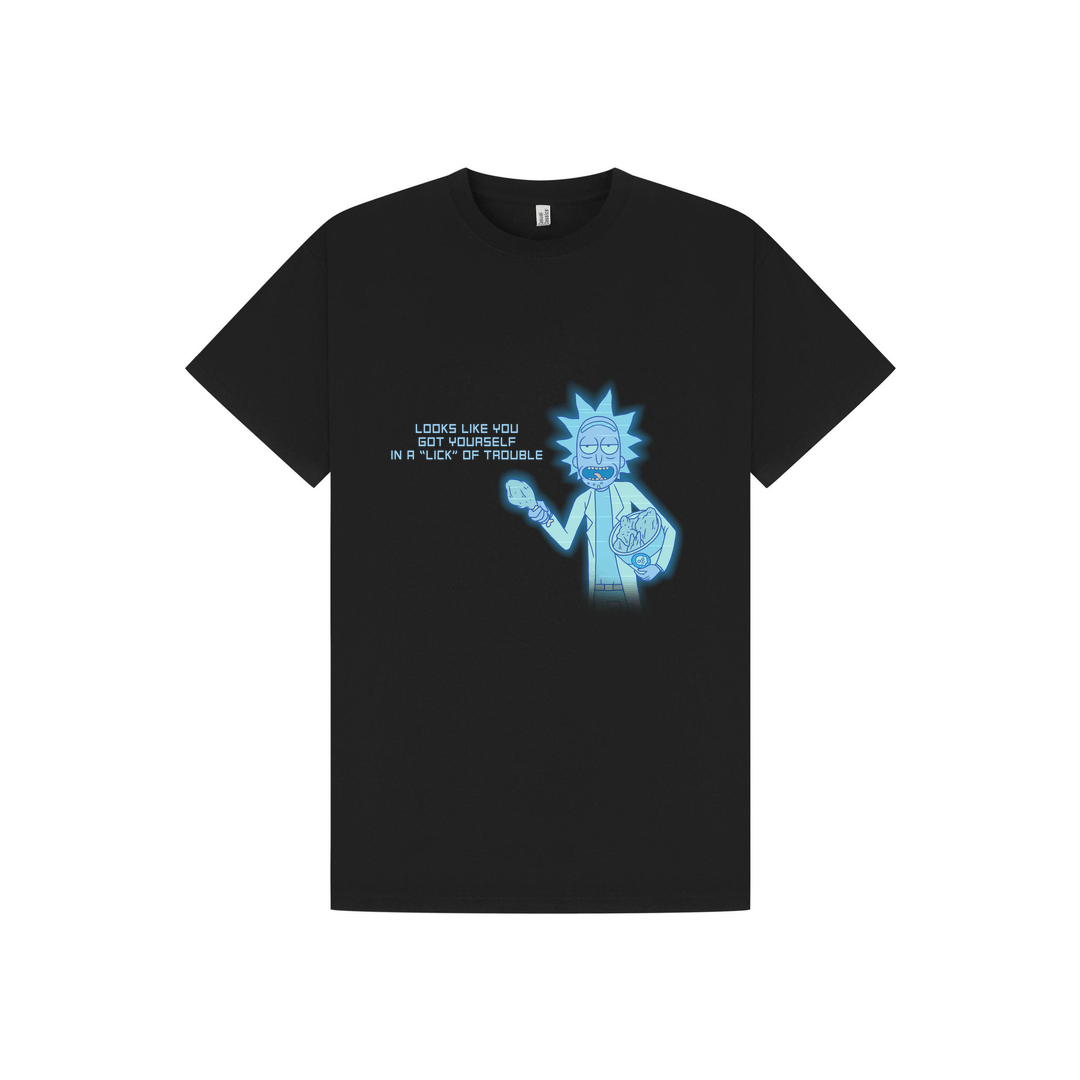 Black Printed T-shirt Front