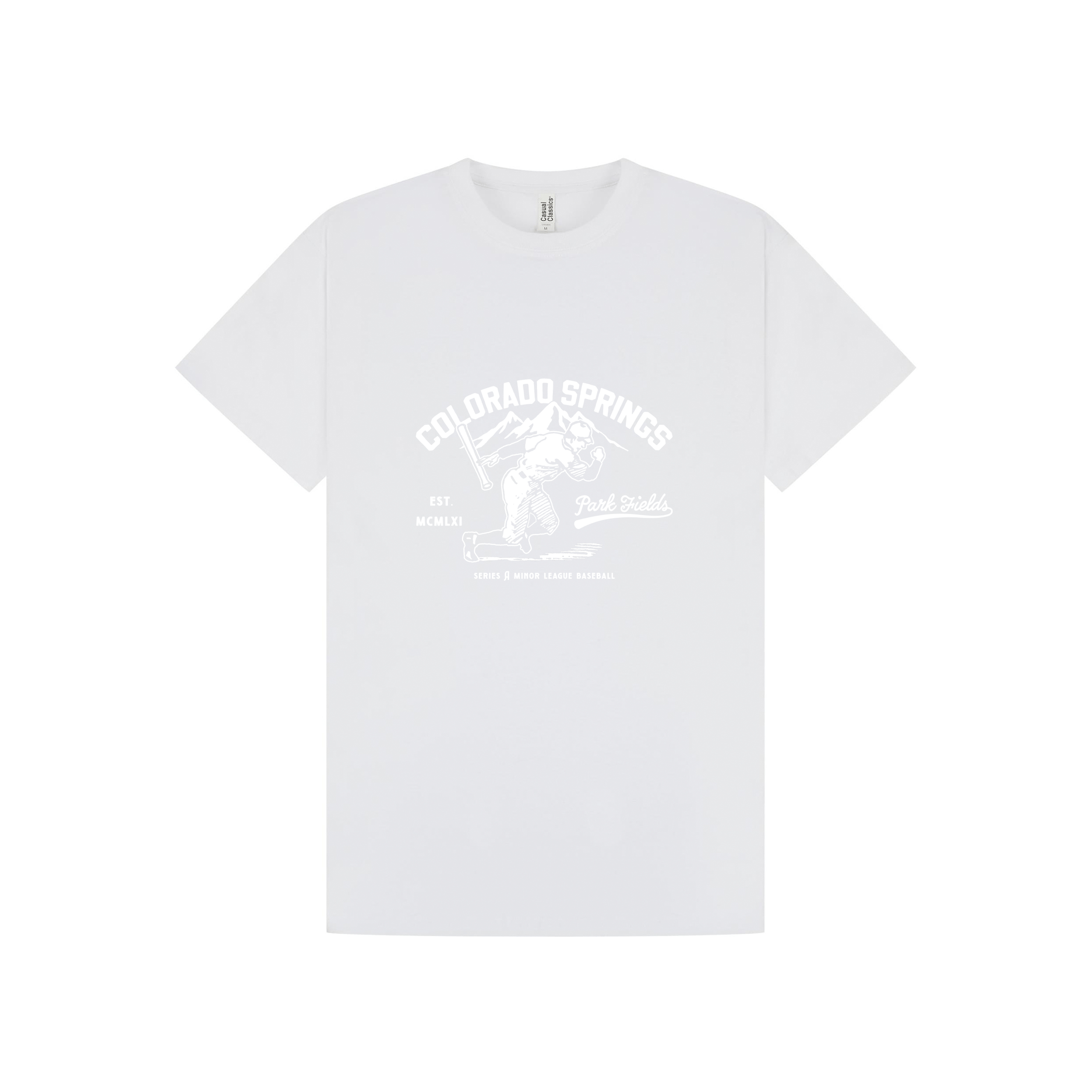 White Printed T-shirt Front