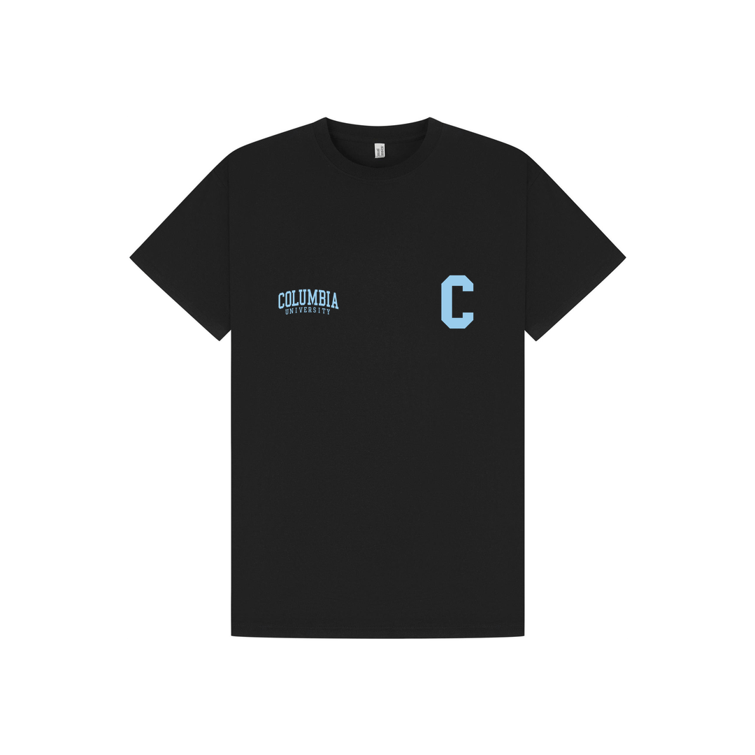 Black Printed T-shirt Front