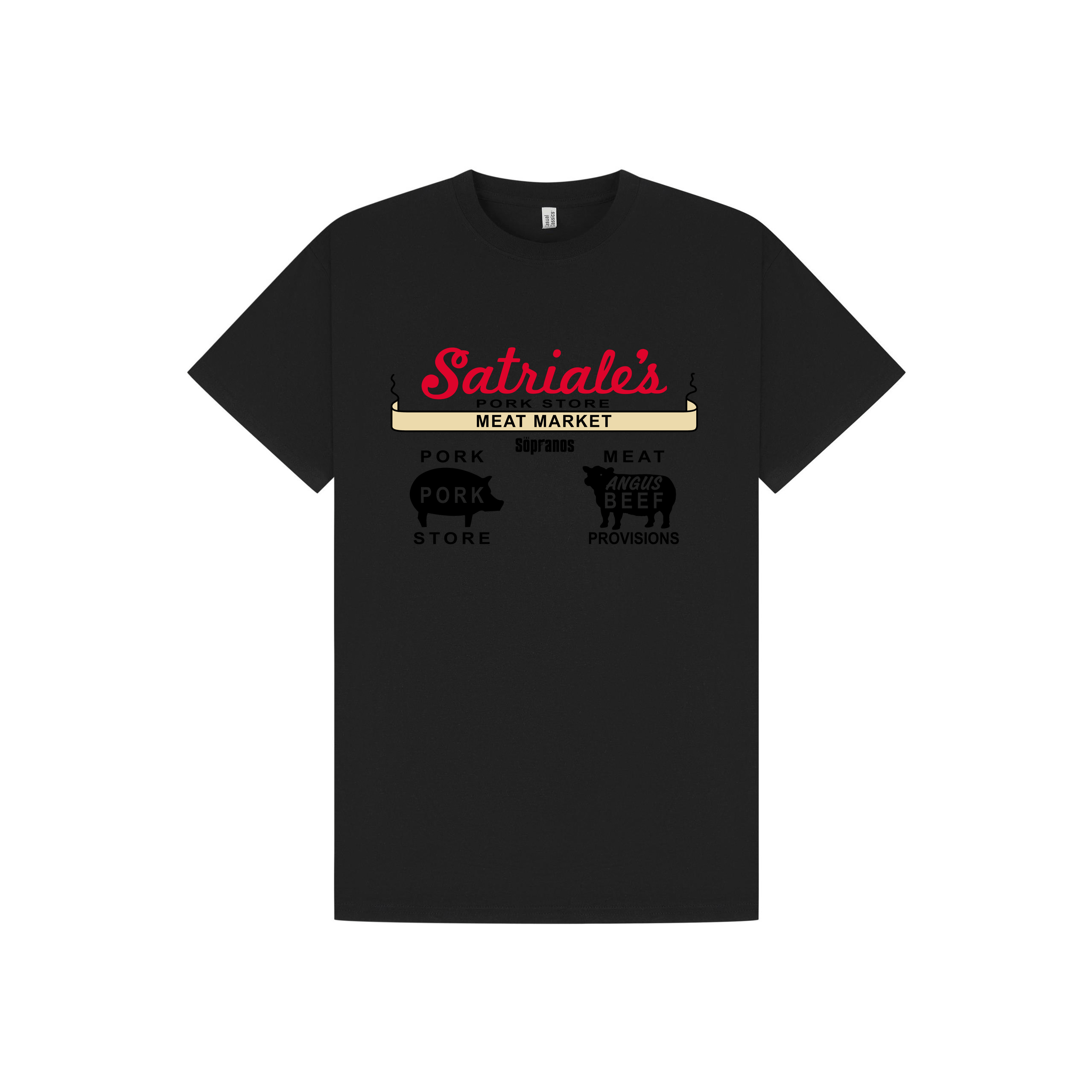 Black Printed T-shirt Front