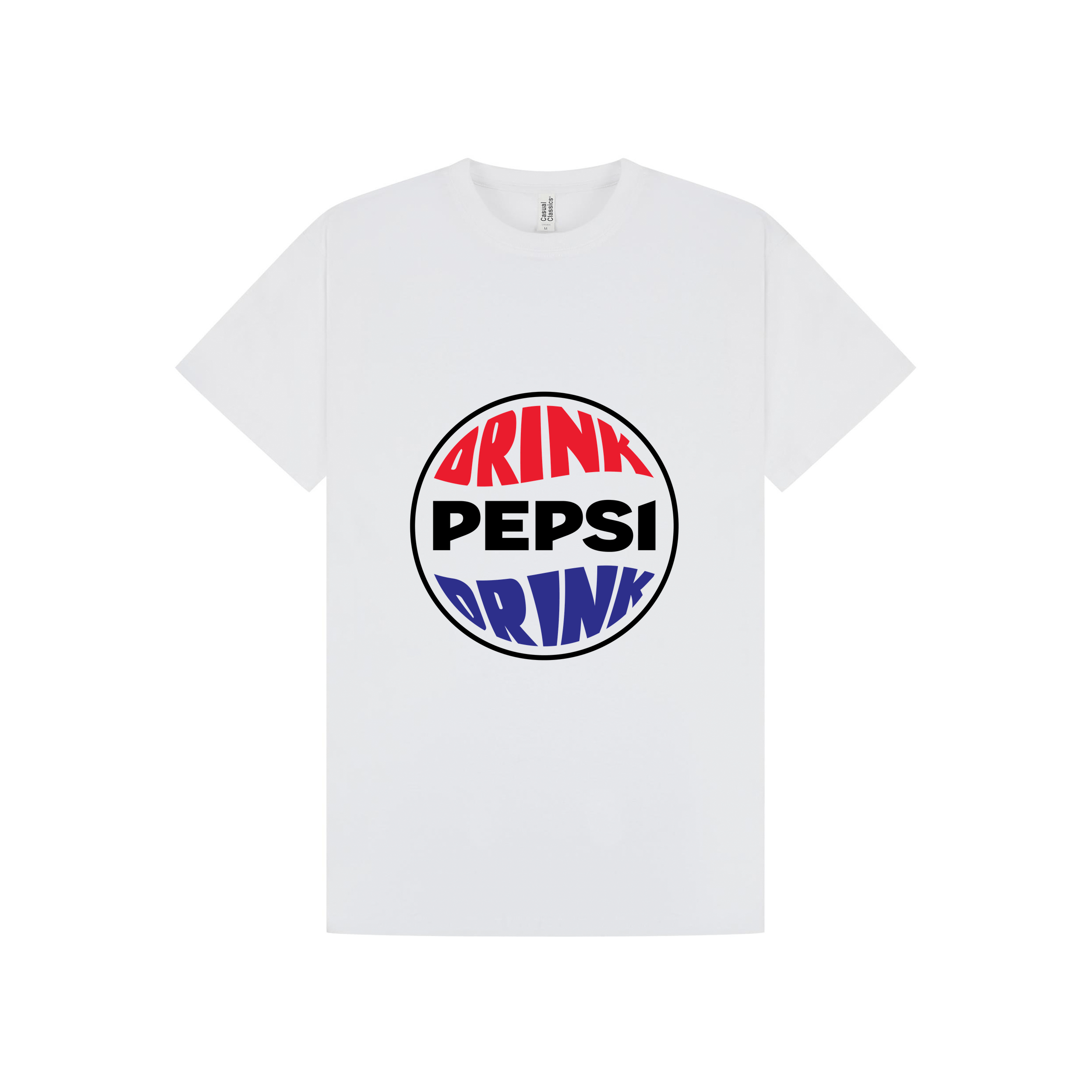 White Printed T-shirt Front