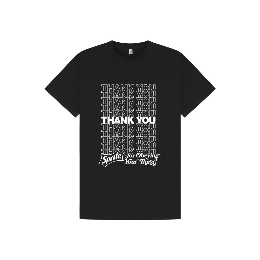 Black Printed T-shirt Front