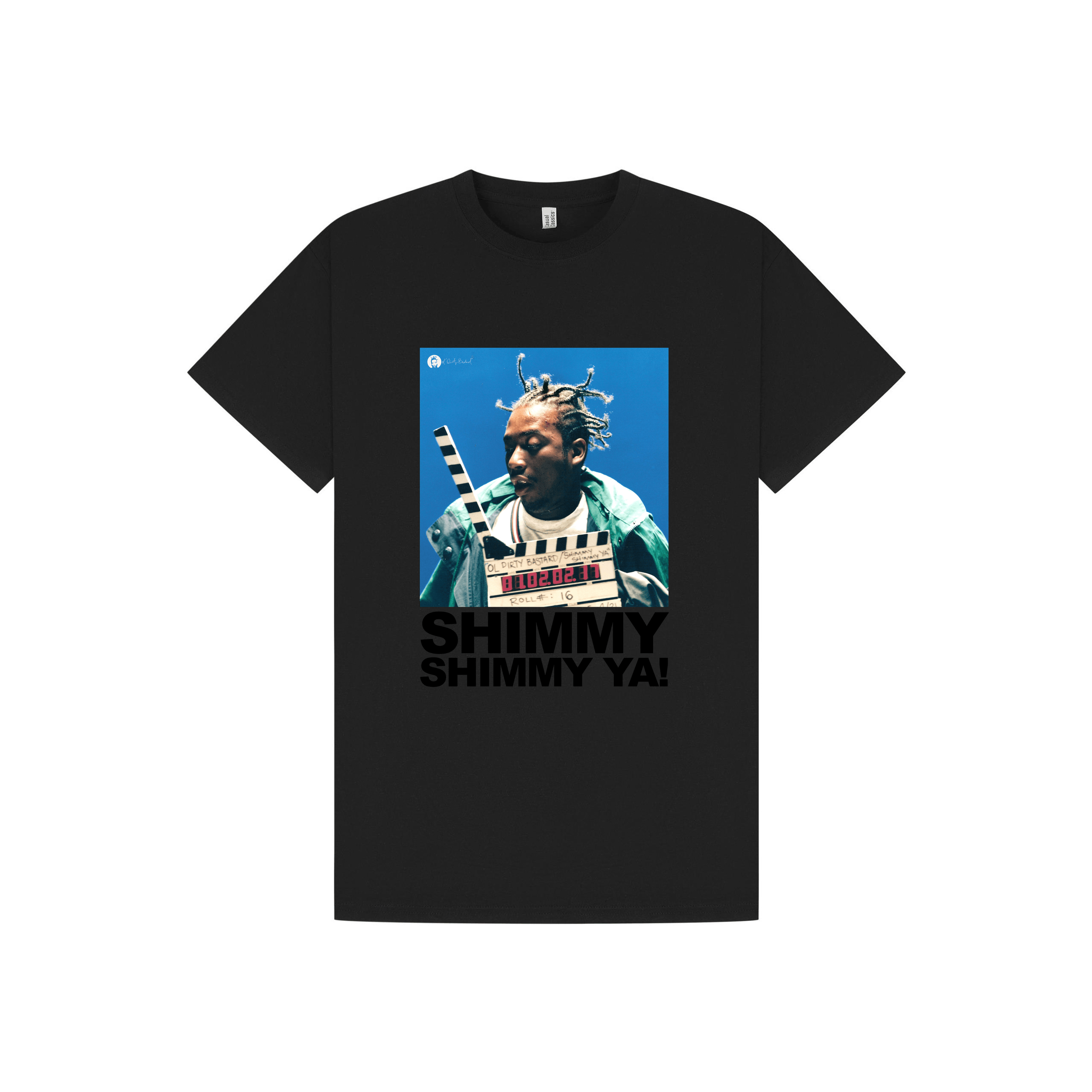 Black Printed T-shirt Front