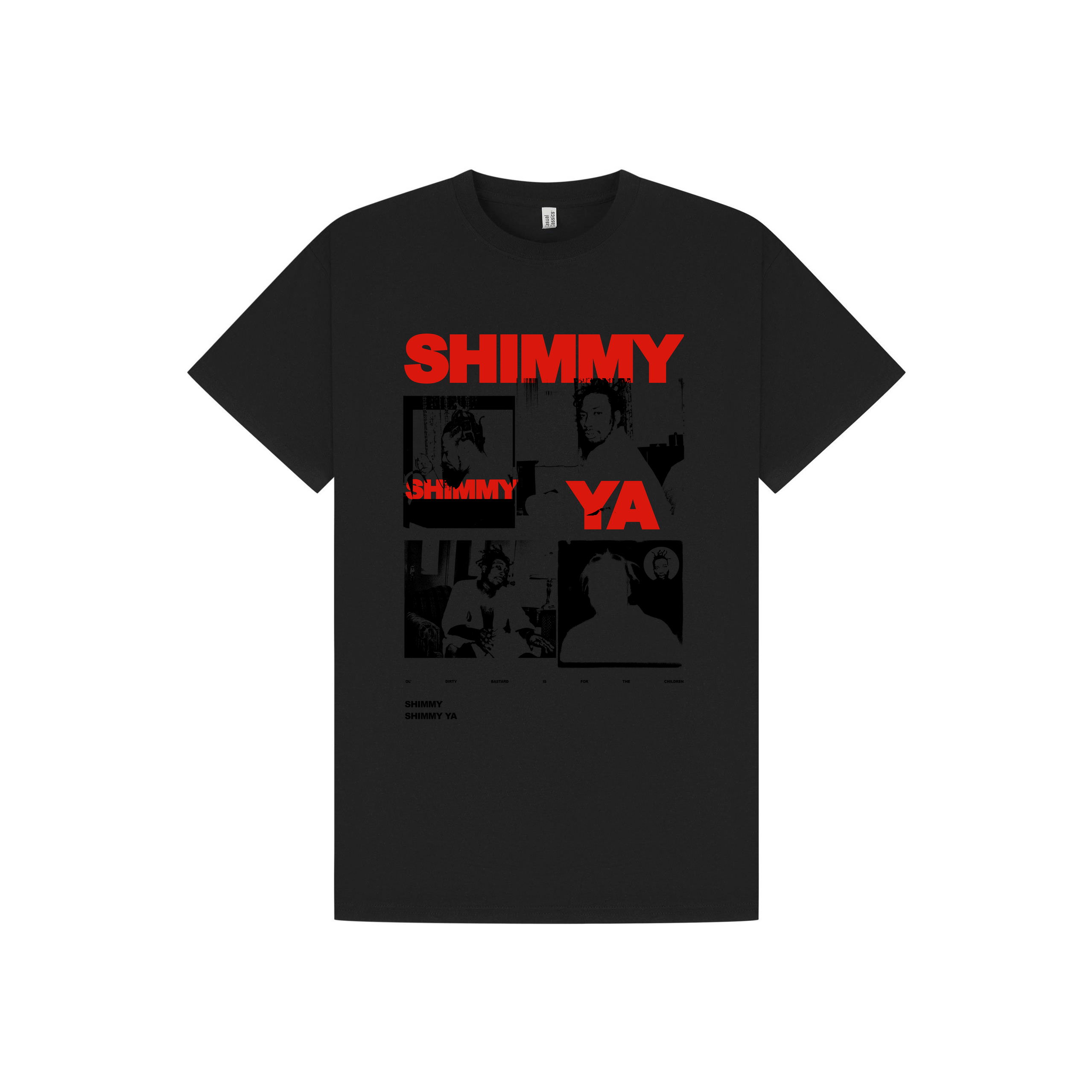 Black Printed T-shirt Front